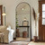 Base, Modern Arched-Top Design for Bedroom, Living Room, Entryway, Black.