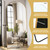 Mirror Full Length, Aluminum Full Body Dressing Mirrors with Arched-Top