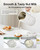 Beverages, Soy Milk Maker with Delay Start/Keep Warm/Self-Cleaning/Boiling, White