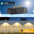 On/Off, Solar Powered Outdoor Lights for Garden, Patio, Pool, Deck, Holiday Decor(8p