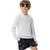Boys Rash Guard Swim Shirt Long Sleeve for Kids UPF 50+ Sun Protection Hooded Swimming Hiking