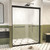 Glass,Easy to Clean,Matte Black (Matte Black, 48" W x 72" H)