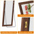 Bedroom, Living Room, Rectangular Wooden Frame, Wood Brown Color