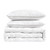 B2EVER Boho White Quilt Queen Size Bedding Sets with Pillow Sham