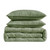 Boho Sage Green Quilt Queen Size Bedding Sets with Pillow Sham
