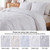 White Damask Quilt California Cal King Size Bedding Sets with 2 Pillow Shams