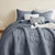 Boho Blue Quilt California Cal King Size Bedding Sets with Pillow Sham