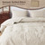Light Beige Damask Quilt King Size Bedding Sets with 2 Pillow Shams