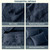 B2EVER Navy Blue Damask Quilt King Size Bedding Sets with 2 Pillow Shams