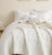 Boho Ivory Quilt Queen Size Bedding Sets with Pillow Sham
