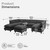 Iroomy Modular Sectional Sofa 8-Seater