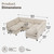 Iroomy Modular Sectional Sofa 5-Seater