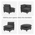 Iroomy Modular Sectional Sofa 3-Seater