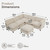 Iroomy Modular Sectional Sofa 6-Seater