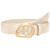 Jeans Pants, Fashion Dress Waist Belt with Gold Buckle