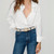 Jeans Pants, Fashion Dress Waist Belt with Gold Buckle
