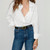 Jeans Pants, Fashion Dress Waist Belt with Gold Buckle