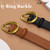 Jeans Pants, Fashion Dress Waist Belt with Gold Buckle