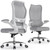 Chair with Wave High Back Adjustable Lumbar Support Computer Chair
