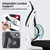 Office Comfortable Lumbar Support (1, White+Black