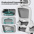 Chairs with Wheels, Comfortable Gaming Chairs (1, White)