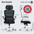 Comfortable Gaming Chairs (1, Black & White)