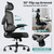 Desk Chair, 330 LBS Home Mesh Office Desk Chairs with Wheels