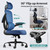 Desk Chair, 330 LBS Home Mesh Office Desk Chairs with Wheels