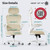 Office Desk Chairs with Wheels, Comfortable Gaming Chairs (1, Beige