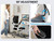 Computer Chair - Gaming Chairs Mesh Backrest and PU Leather