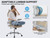 Computer Chair - Gaming Chairs Mesh Backrest and PU Leather