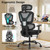 Mesh HighBack Adjustable Headrest Arm Lumbar Support