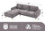 Iroomy L-Shaped Sectional Sofa with Chaise