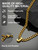 ChainsProMax Initial Letter Necklace for Men Women