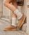 bebealy Genuine Suede Fuzzy Slippers for Women