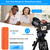 BY-XM6-K2O Dual Wireless Lavalier Microphone System with 2 Transmitters for DSLR Camera