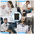 Wireless Lavalier Microphone, by-XM6 K1 2.4G Compact Professional Lapel Mic with Rechargeable Charging Case
