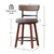 Modern Bar Stools Set of 2, 26"