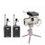 Wireless Lavalier Microphone Smartphone, Dual-Channel System 2 Transmitter
