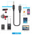 Wireless Lavalier Microphone Smartphone, Dual-Channel System 2 Transmitter