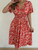 Womens Midi Floral Dress