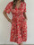 Womens Midi Floral Dress