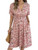 Womens Midi Floral Dress