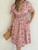 Womens Midi Floral Dress