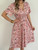 Womens Midi Floral Dress