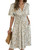 Womens Midi Floral Dress