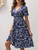 Womens Midi Floral Dress