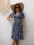 Womens Midi Floral Dress