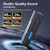 2 Wireless Lavalier Microphone for iPhone/Camera/Android/PC, 3-in-1 RX, Mini Lapel Mic, 48kHz 24bit, 1000ft, 30h Use