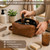 Motiwear Custom Leather Toiletry Bag for Men – Personalized Genuine Leather Dopp Kit